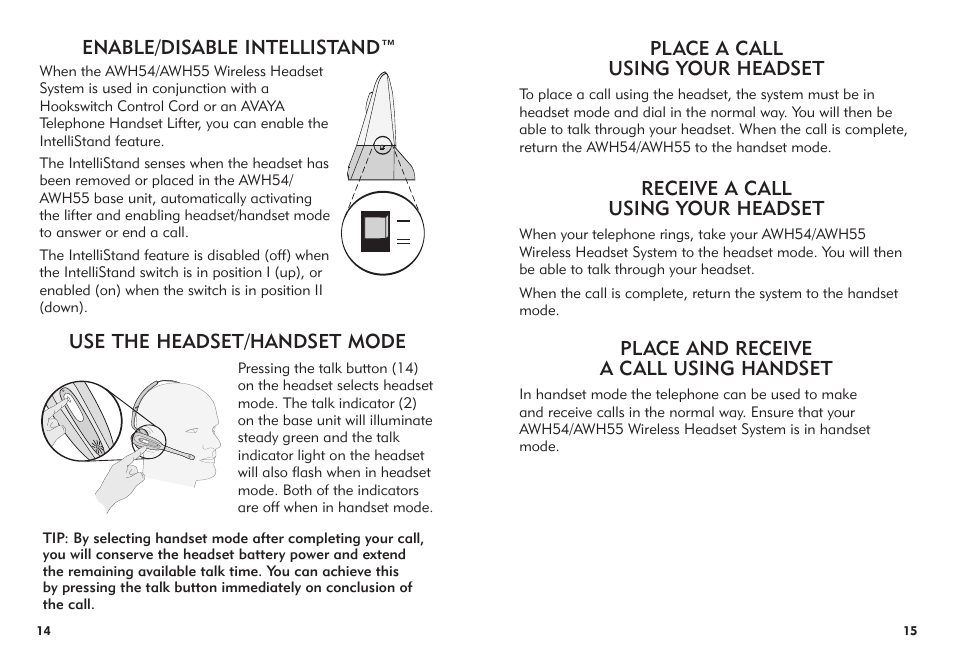 Avaya AWH-55 User Manual | Page 8 / 15