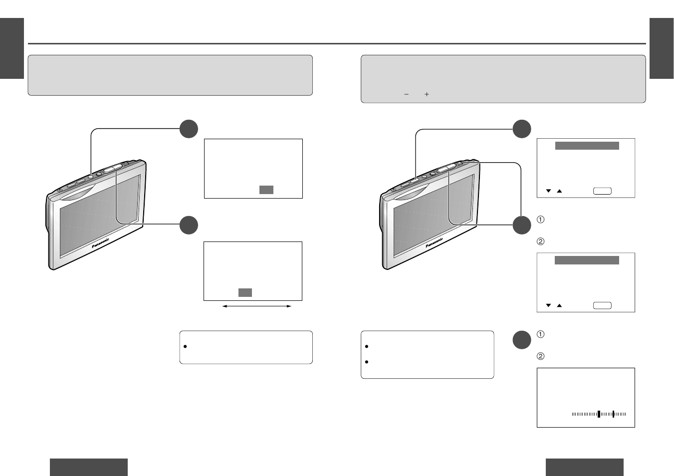 Display setting (black level), Brightness setting (bright), Po w er as pe ct picture bright na vi en te r | Panasonic CYVMR5800N User Manual | Page 6 / 12
