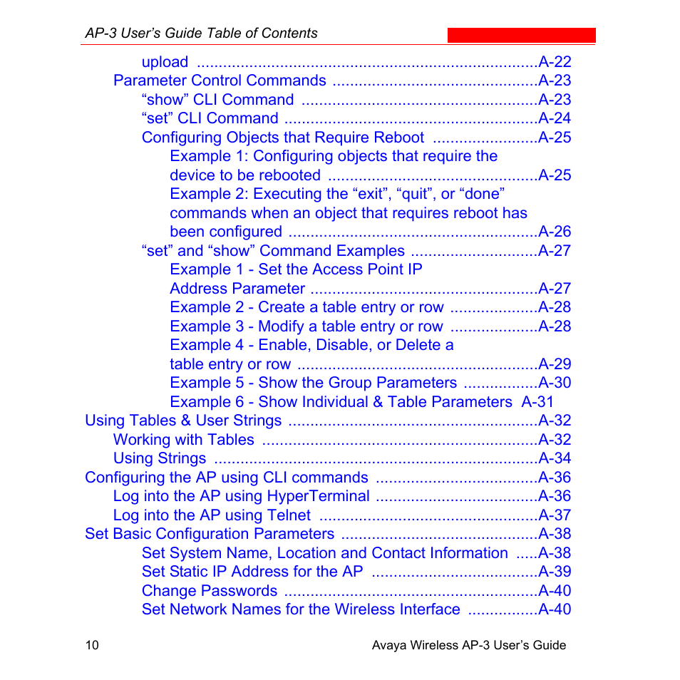 Avaya Wireless AP-3 User Manual | Page 14 / 425