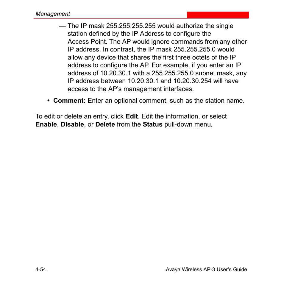 Avaya Wireless AP-3 User Manual | Page 142 / 425