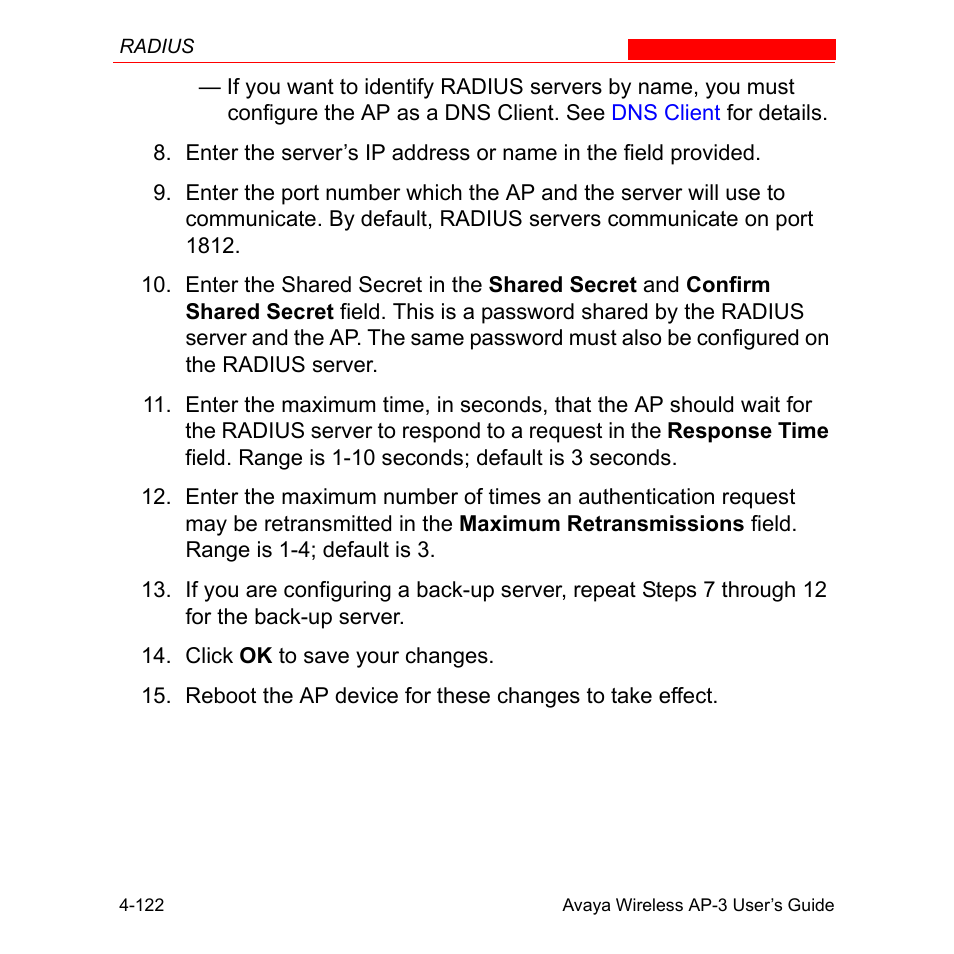 Avaya Wireless AP-3 User Manual | Page 210 / 425