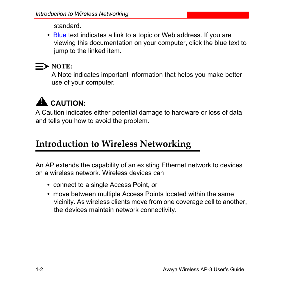 Introduction to wireless networking, Introduction to wireless networking -2 | Avaya Wireless AP-3 User Manual | Page 22 / 425