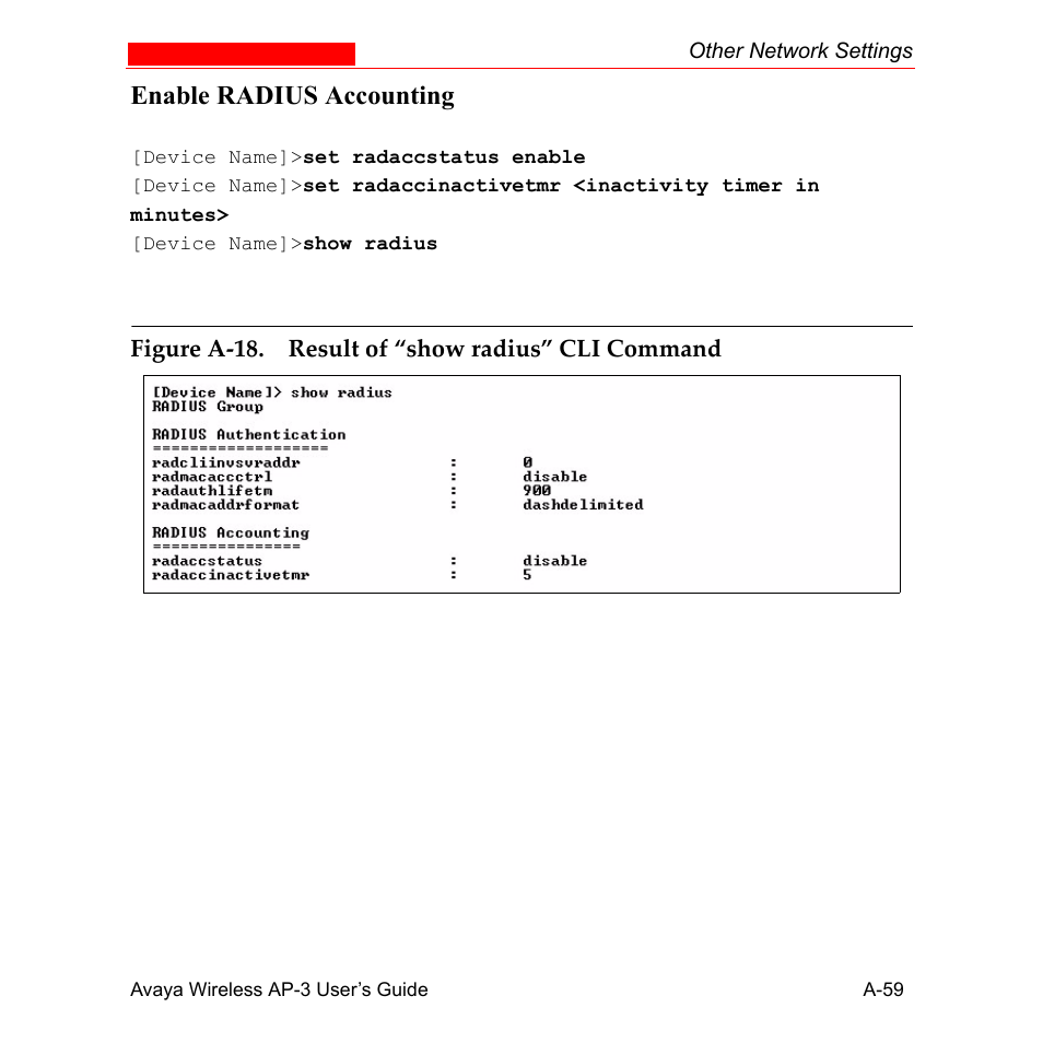 Enable radius accounting | Avaya Wireless AP-3 User Manual | Page 345 / 425