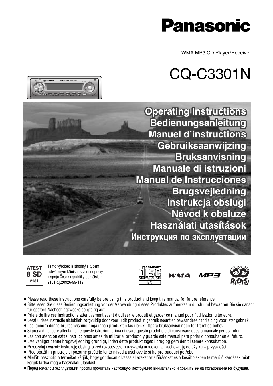 Panasonic CQC3301N User Manual | 42 pages