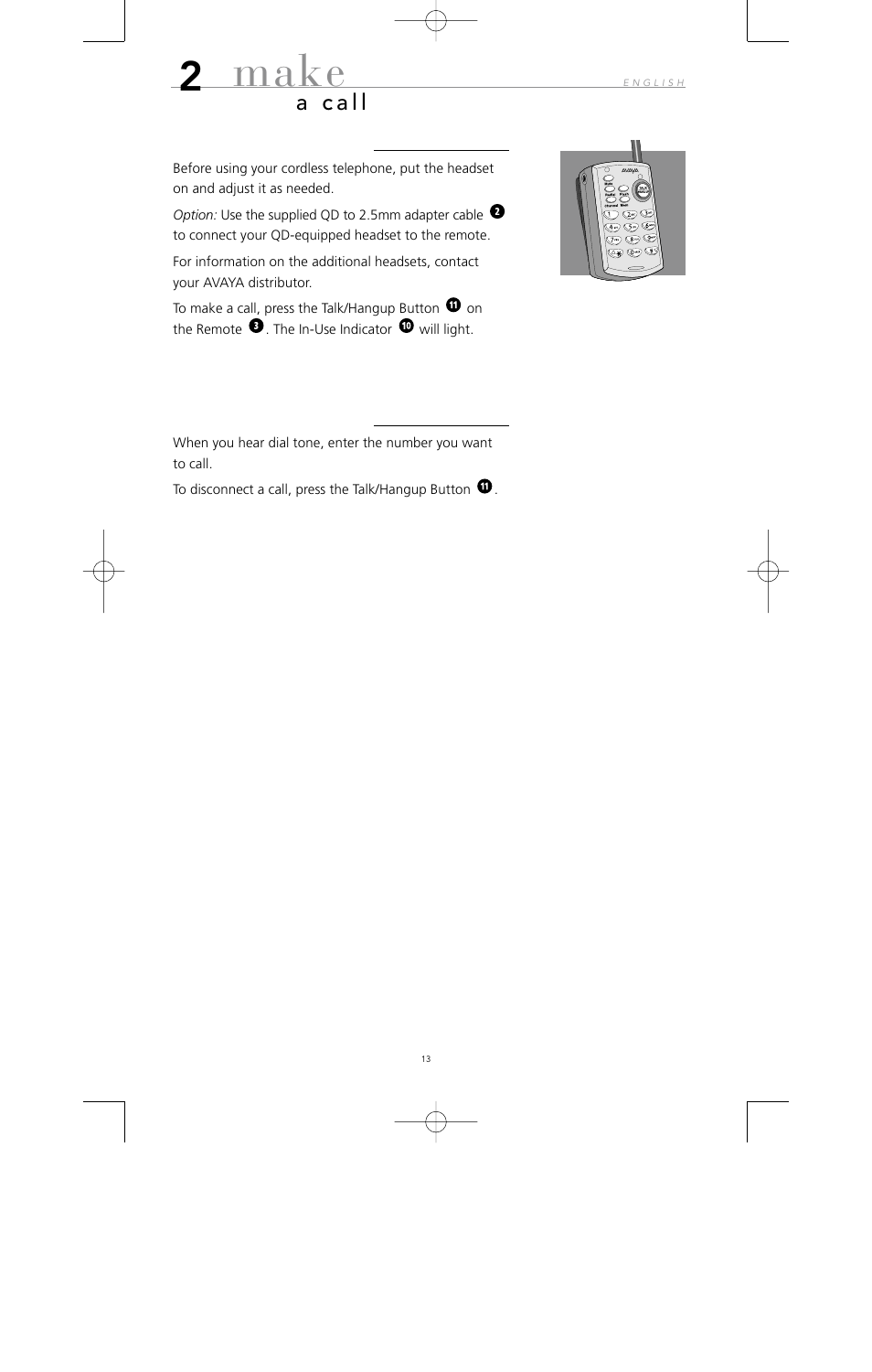 Make | Avaya 10U100 User Manual | Page 14 / 94