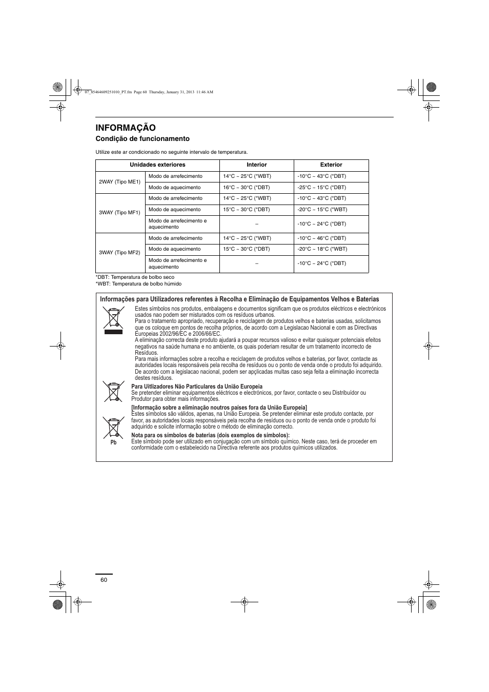 Informação | Panasonic S224ME1E5A User Manual | Page 60 / 88