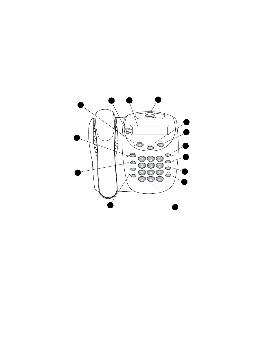 2402 telephone components | Avaya 2402 User Manual | Page 6 / 28