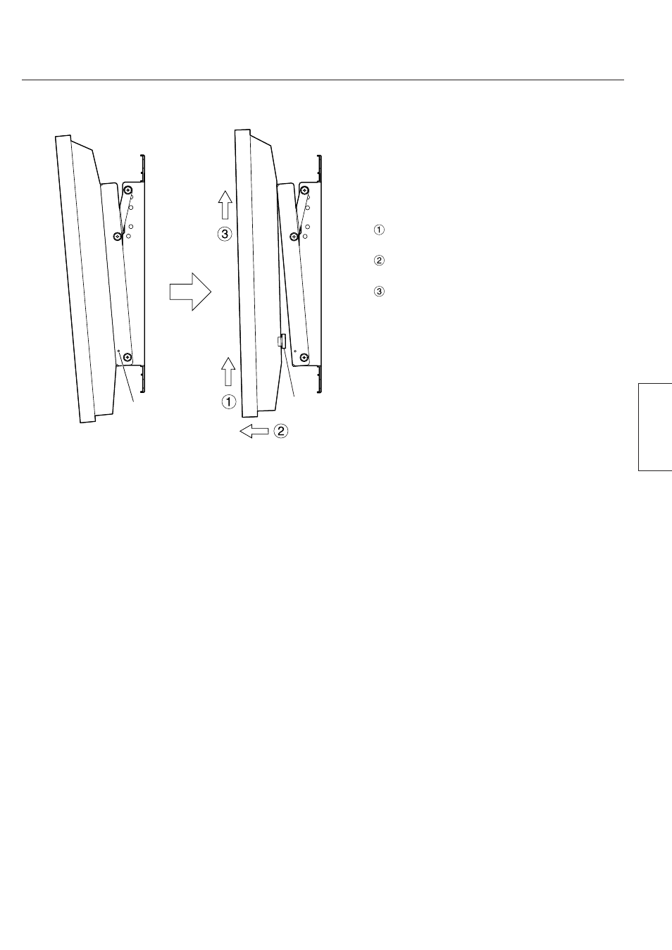 Rimozione dello schermo, Italiano | Panasonic TYWK42PR7 User Manual | Page 25 / 58