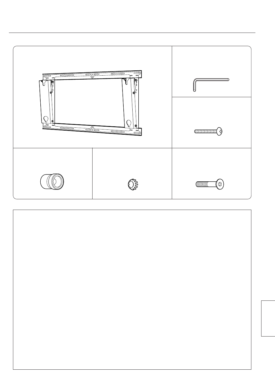 Komponenter, Vigtige henvisninger i forbindelse med montering | Panasonic TYWK42PR7 User Manual | Page 45 / 58
