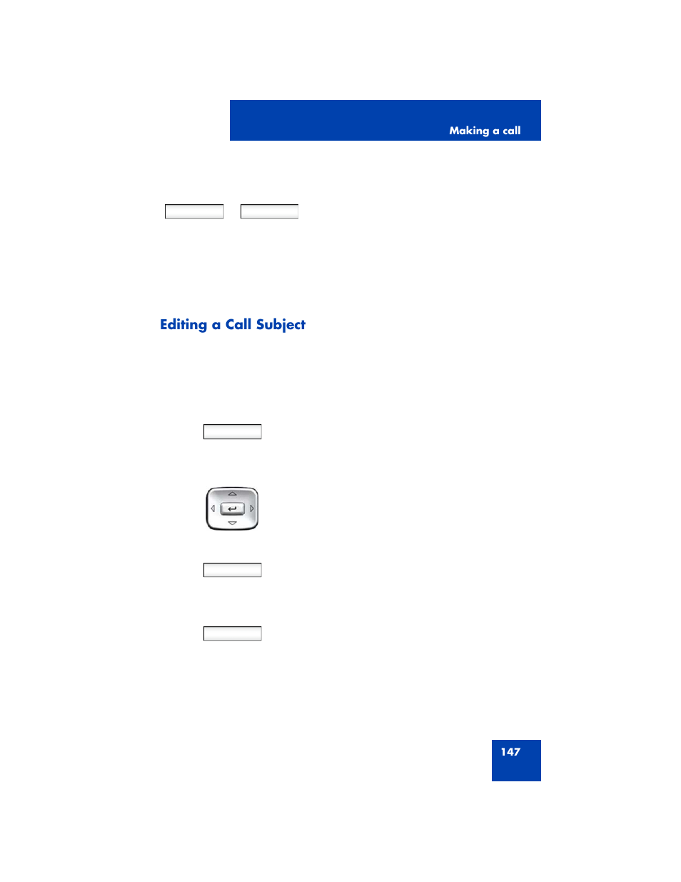 Editing a call subject | Avaya NN43170-100 User Manual | Page 147 / 378