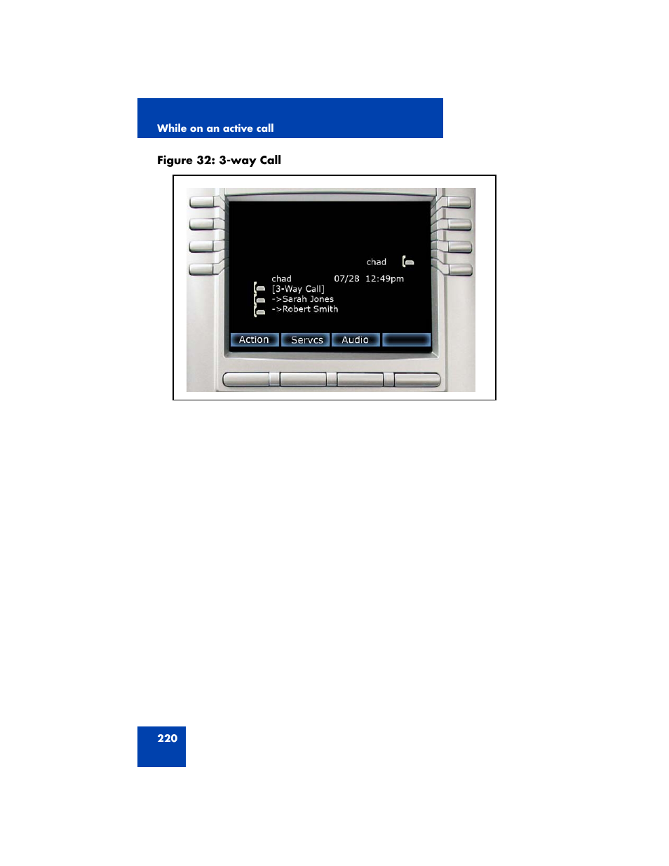 Figure 32: “3-way | Avaya NN43170-100 User Manual | Page 220 / 378