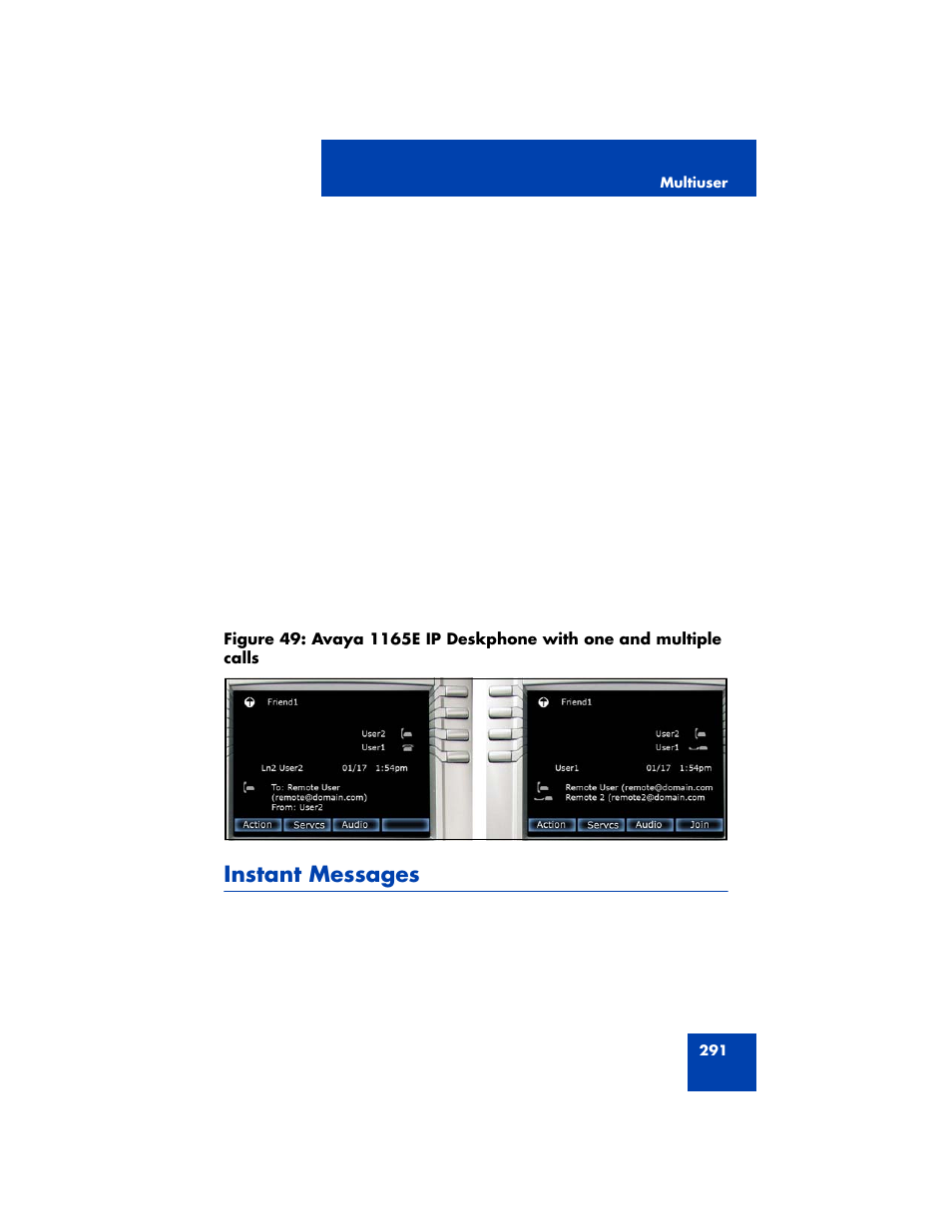 Instant messages | Avaya NN43170-100 User Manual | Page 291 / 378