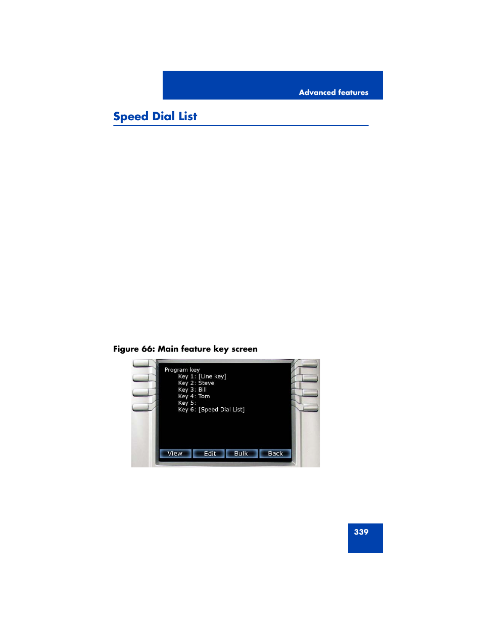 Speed dial list | Avaya NN43170-100 User Manual | Page 339 / 378