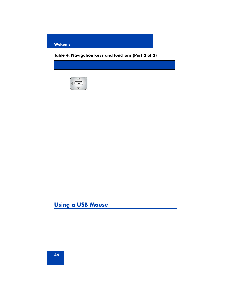 Using a usb mouse | Avaya NN43170-100 User Manual | Page 46 / 378