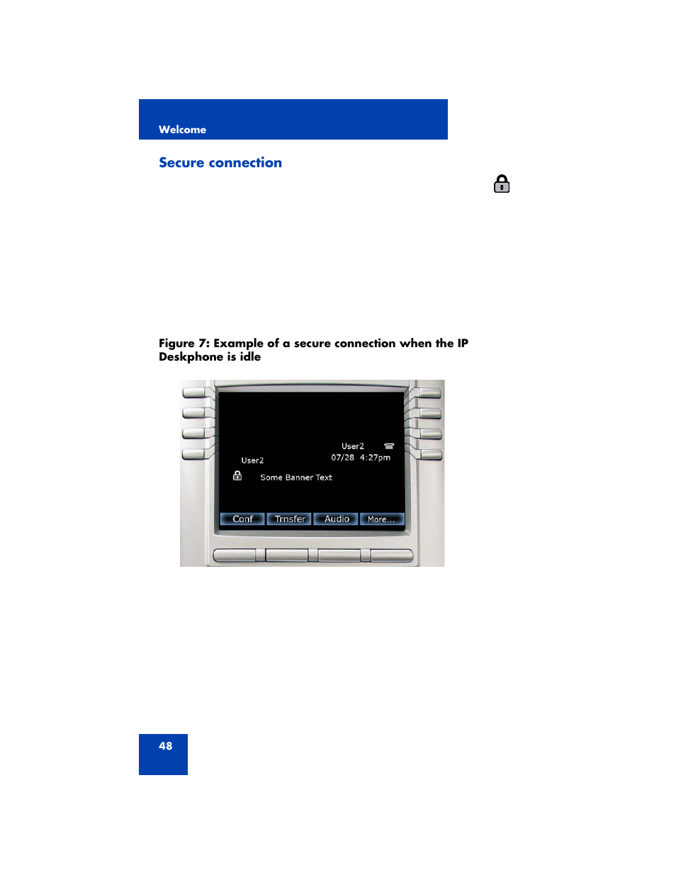 Secure connection | Avaya NN43170-100 User Manual | Page 48 / 378