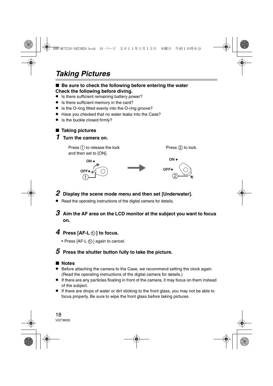 Taking pictures | Panasonic DMWMCTZ20PP User Manual | Page 18 / 184
