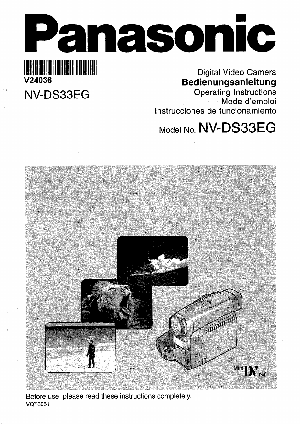 Panasonic NVDS33EG User Manual | 193 pages