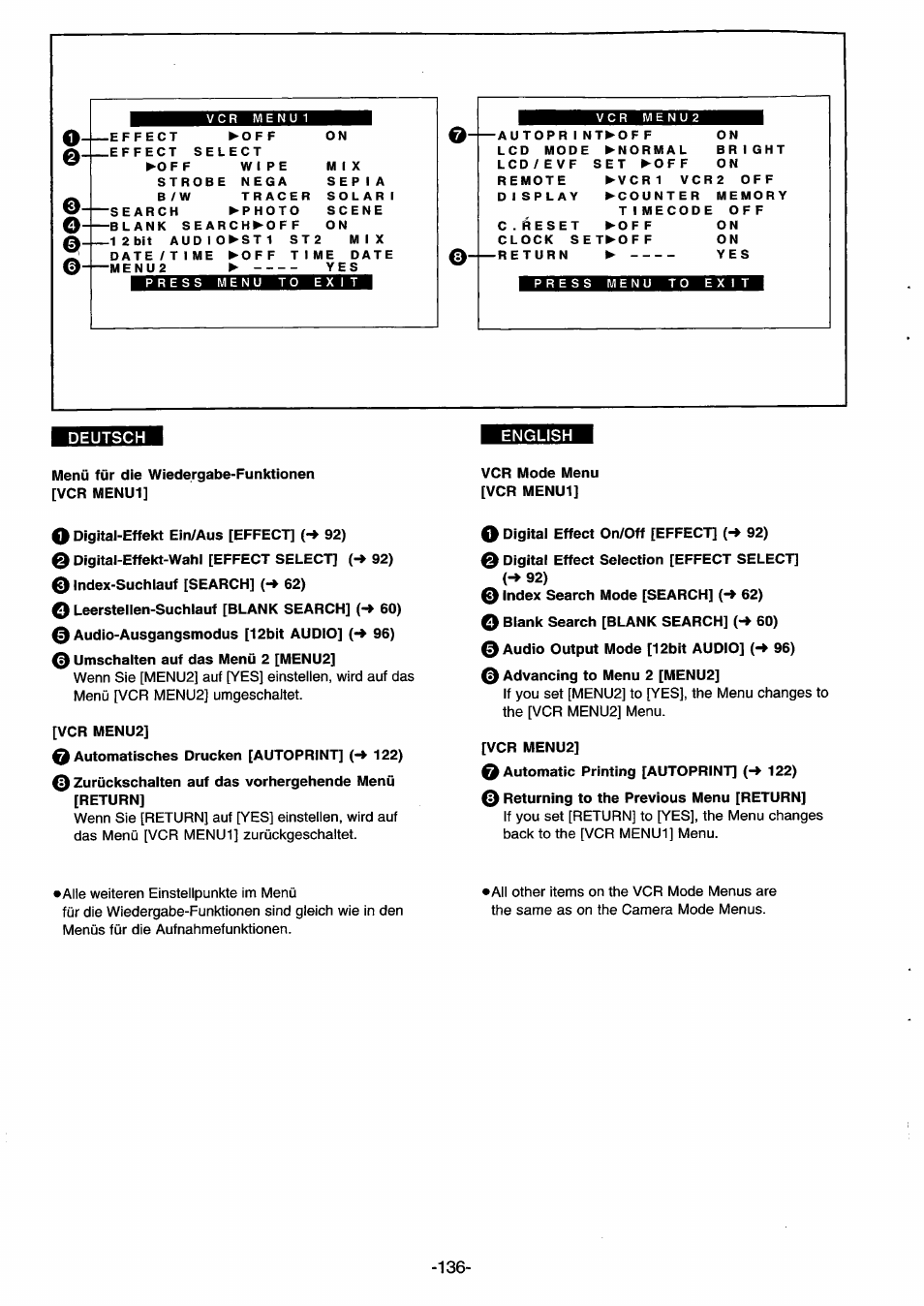 Deutsch english | Panasonic NVDS33EG User Manual | Page 135 / 193