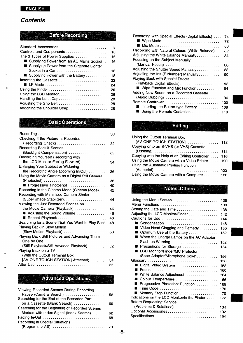 Panasonic NVDS33EG User Manual | Page 4 / 193