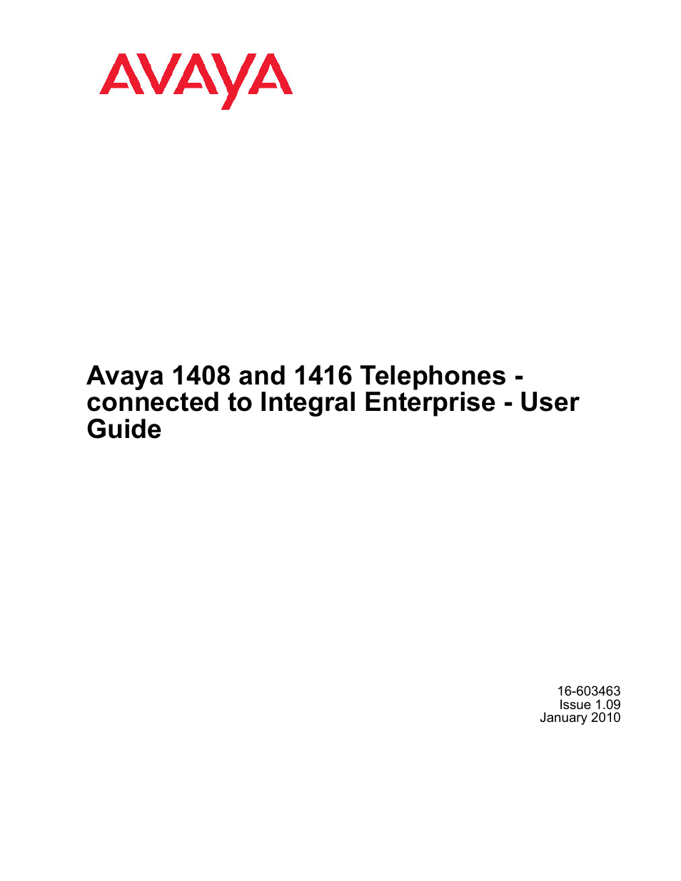 Avaya 16-603463 User Manual | 118 pages