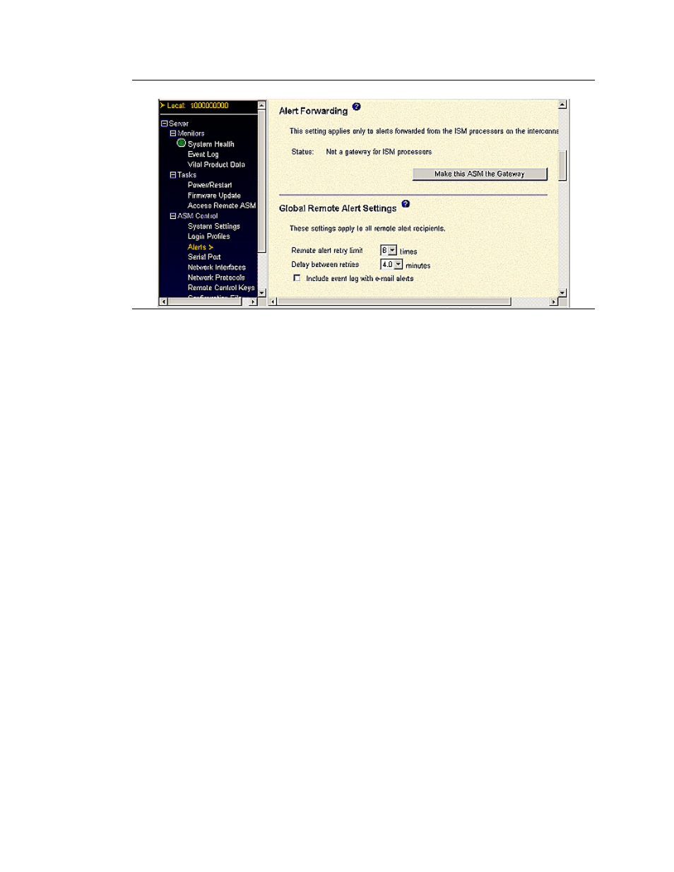 Configuring a remote alert recipient, Figure 10, alerts | Avaya S8500 User Manual | Page 31 / 72