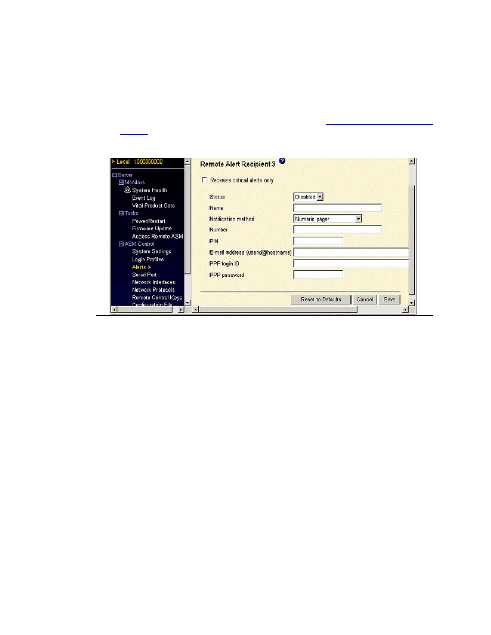 Adding a remote alert recipient | Avaya S8500 User Manual | Page 32 / 72