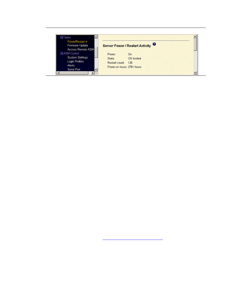 Accessing server power and restart control | Avaya S8500 User Manual | Page 62 / 72