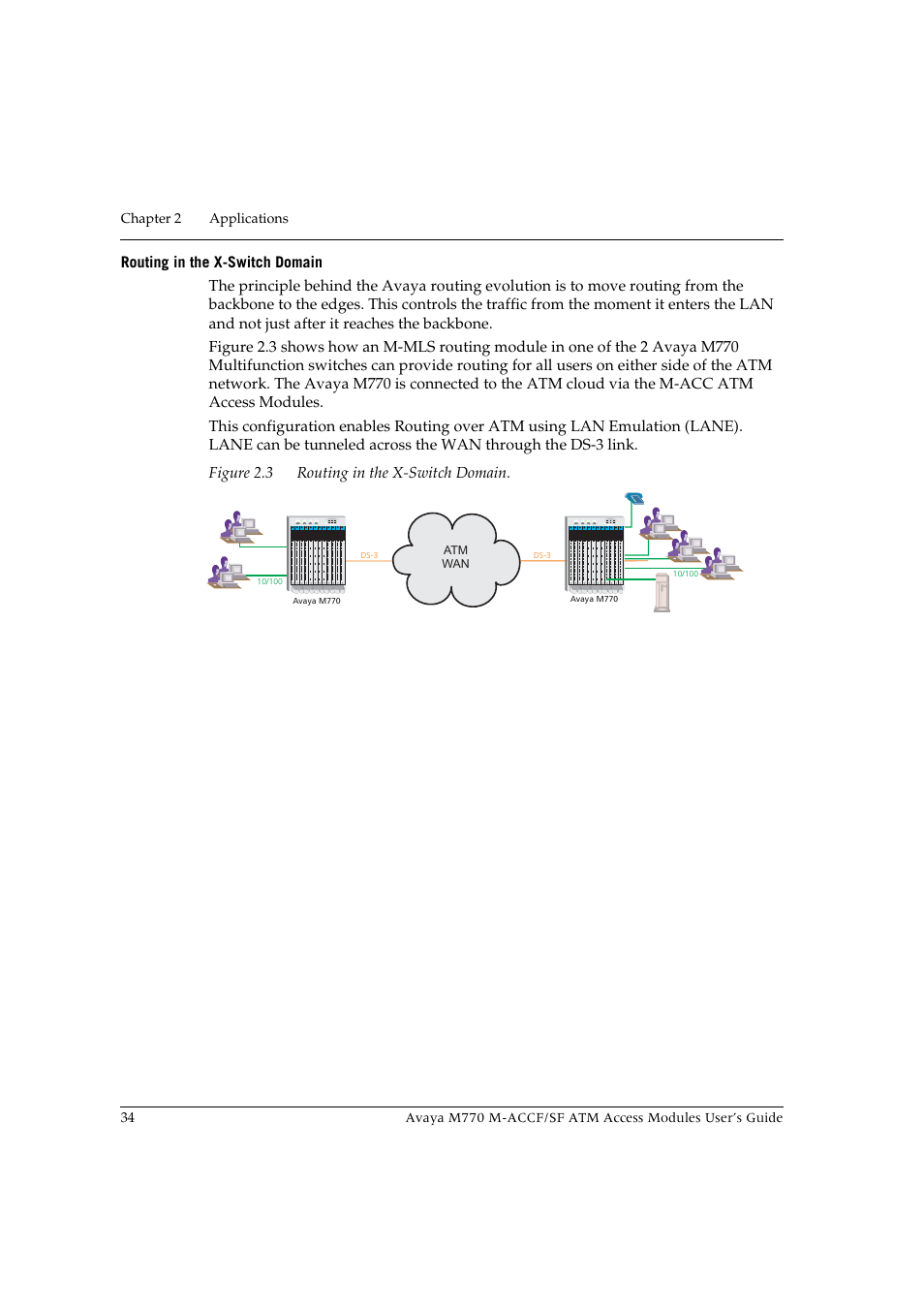 Routing in the x-switch domain, Figure 2.3 | Avaya M-ACCF/SF User Manual | Page 50 / 114