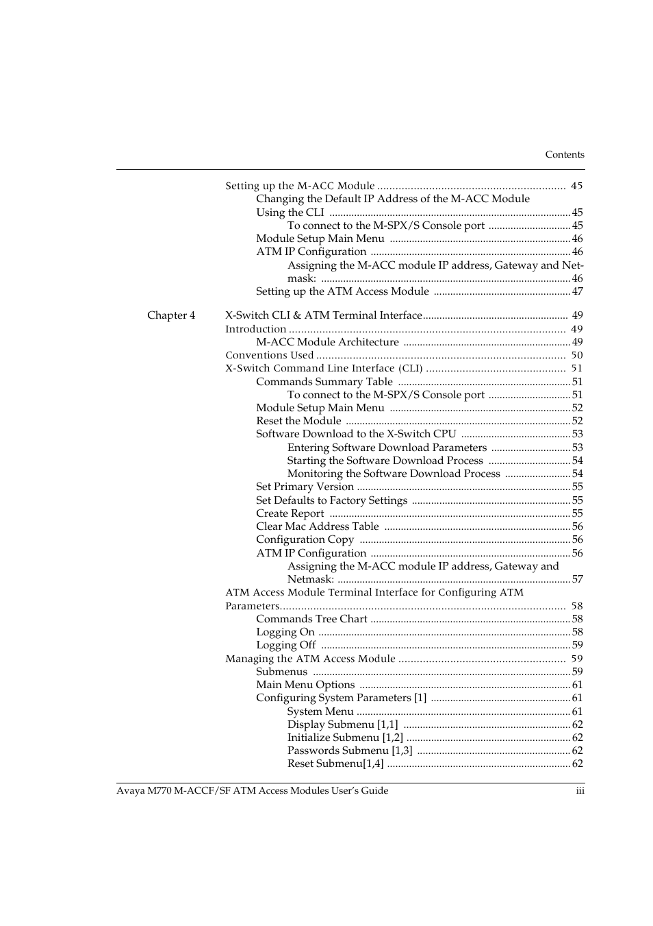 Avaya M-ACCF/SF User Manual | Page 9 / 114