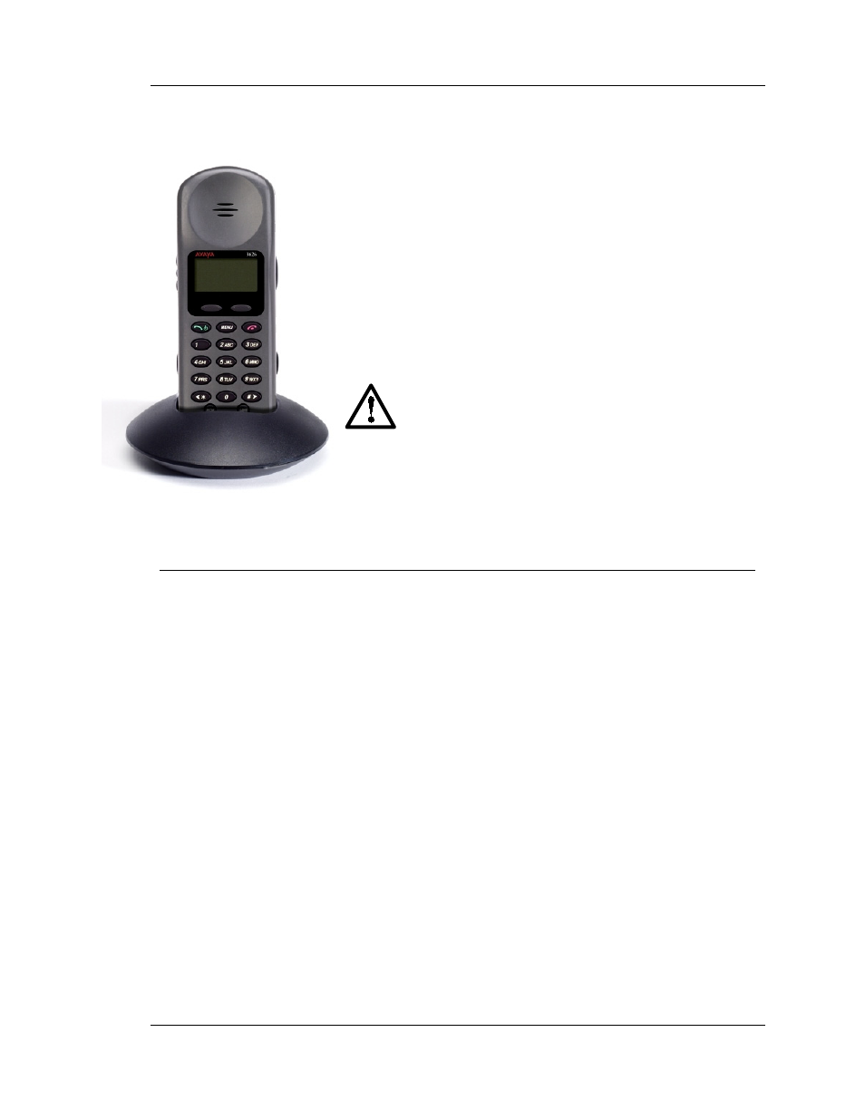3626 desktop charger, Using the desktop charger, 3626 desktop charger 20 | Using the desktop charger 20 | Avaya 3626 User Manual | Page 20 / 25