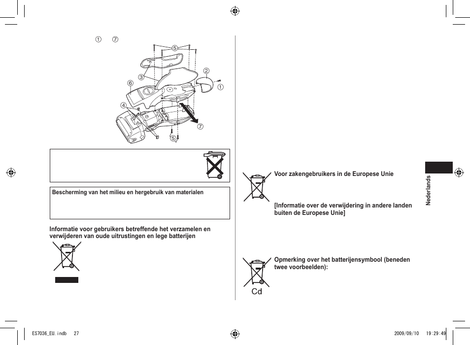 Panasonic ES7036 User Manual | Page 27 / 79