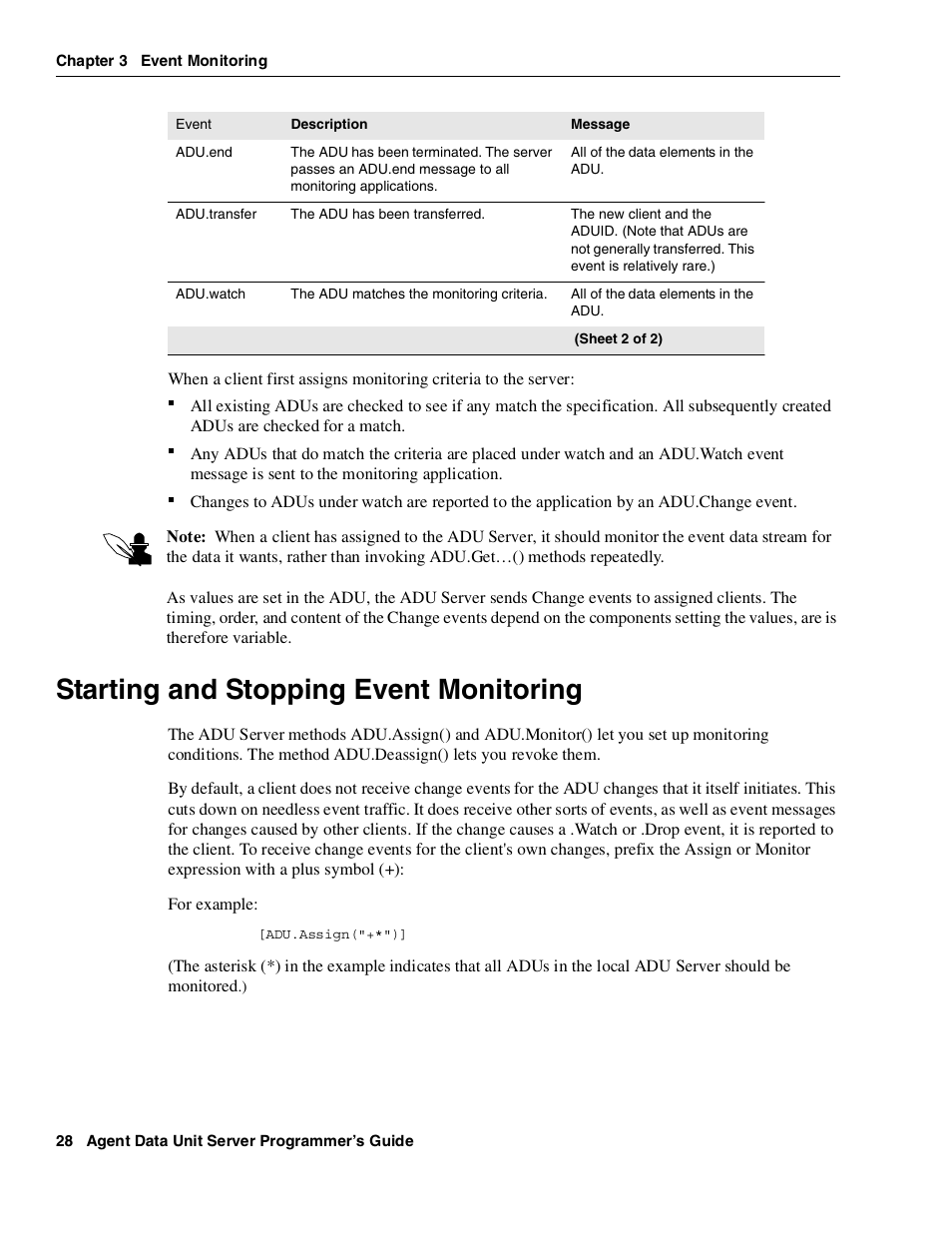 Starting and stopping event monitoring | Avaya Interaction Center DXX-1015-01 User Manual | Page 28 / 74