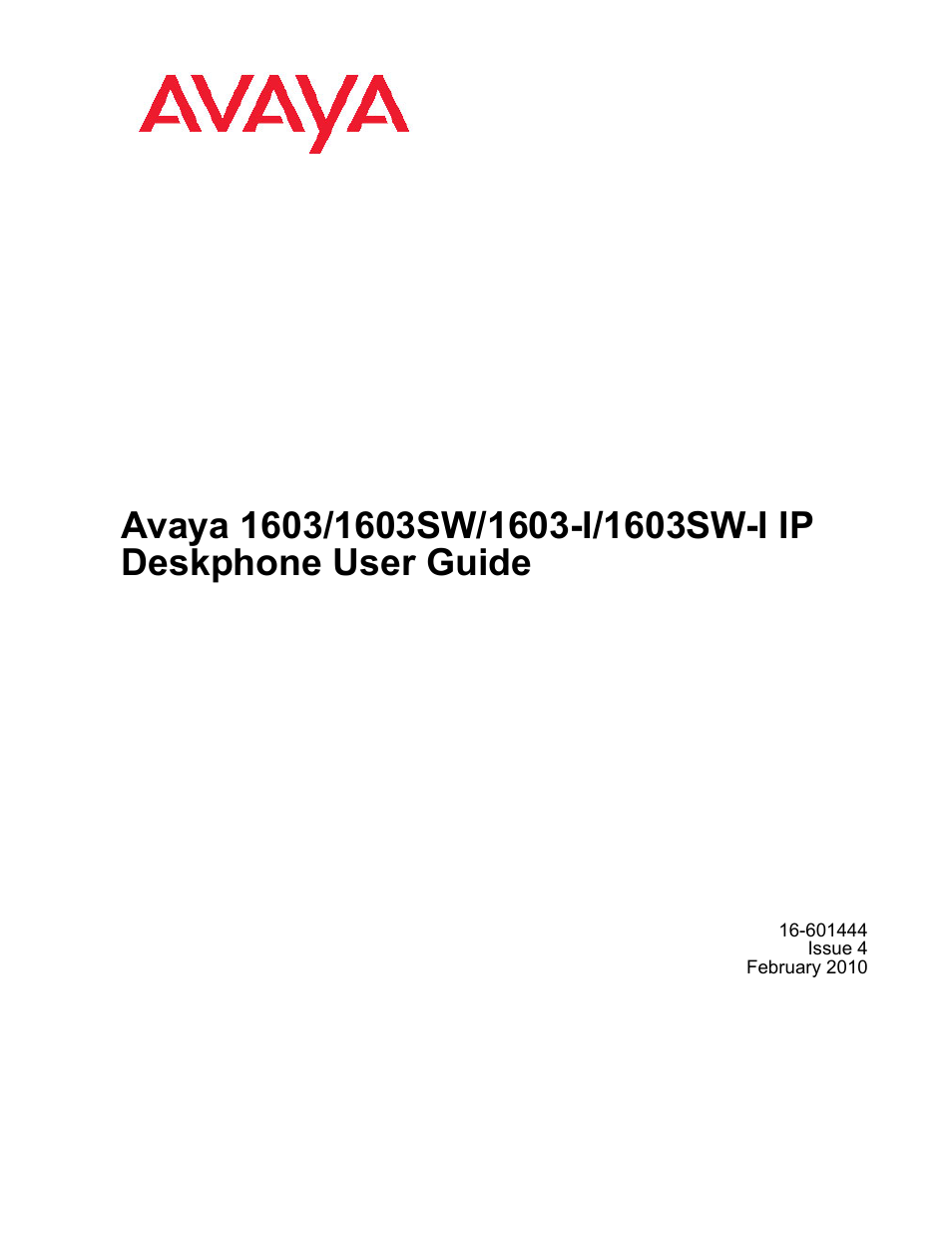 Avaya one-X 1603SW User Manual | 32 pages