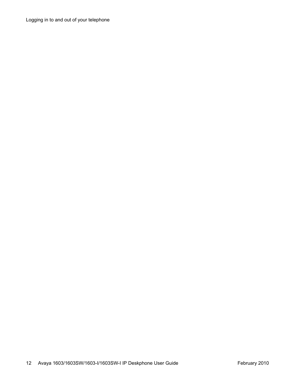 Avaya one-X 1603SW User Manual | Page 12 / 32