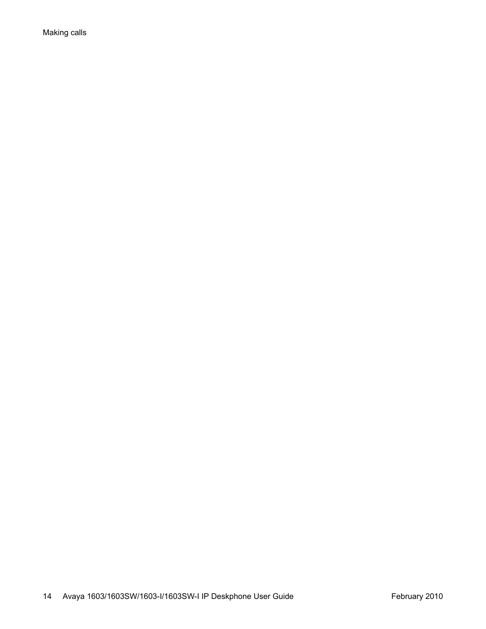Avaya one-X 1603SW User Manual | Page 14 / 32