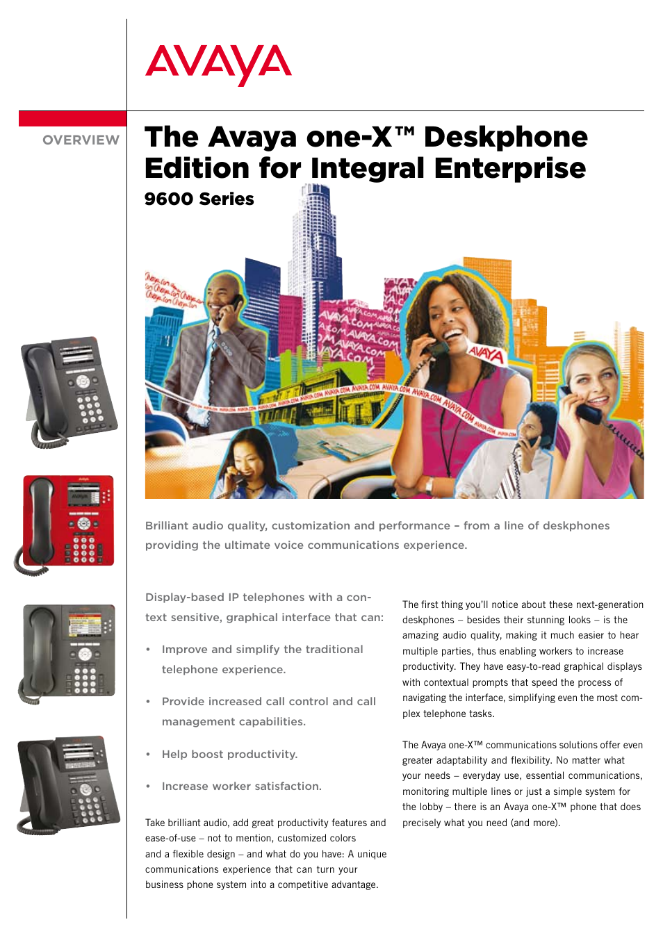 Avaya one-X 9600 Series User Manual | 4 pages