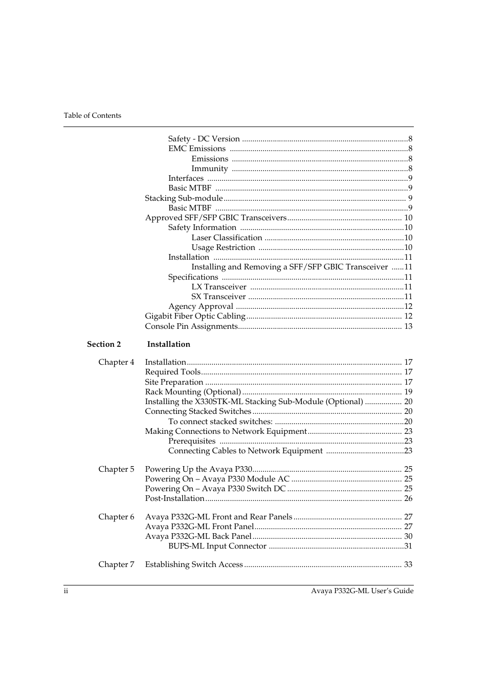 Avaya P332G-ML User Manual | Page 4 / 164