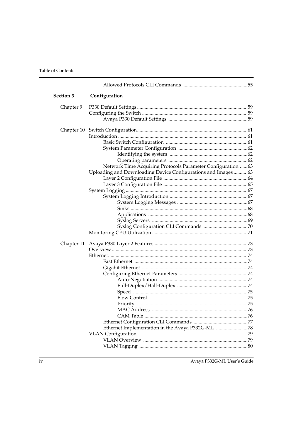 Avaya P332G-ML User Manual | Page 6 / 164