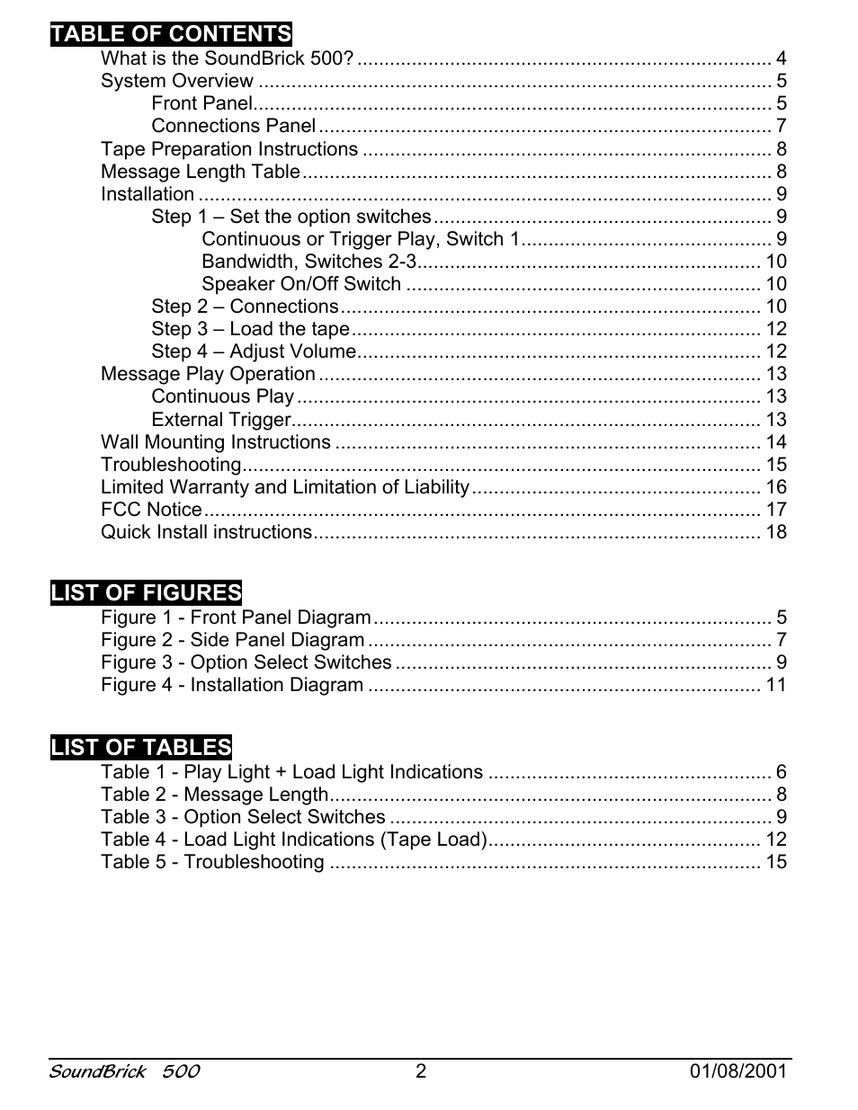 Avaya SoundBrick 500 User Manual | Page 2 / 18