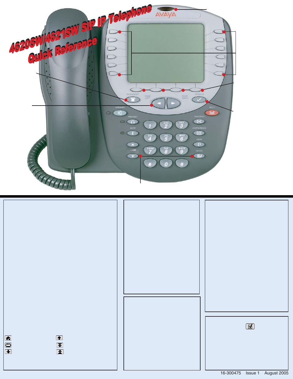 Avaya 4620SW User Manual | 1 page