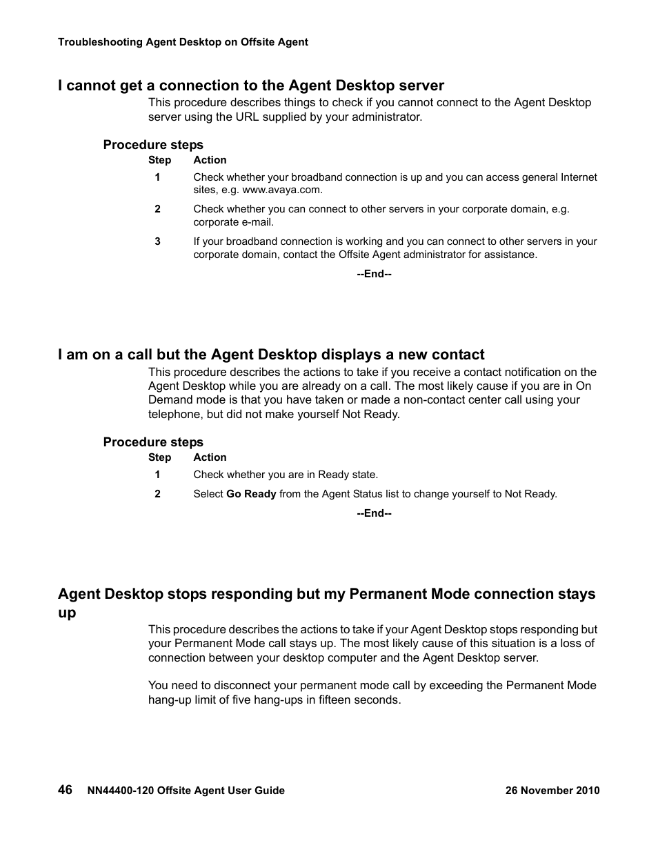 Avaya NN44400-120 User Manual | Page 46 / 48