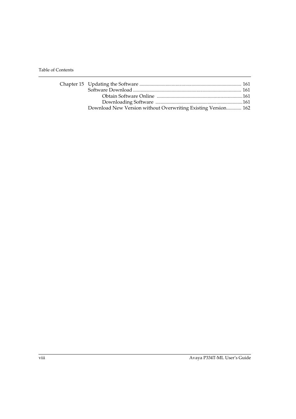 Avaya Stackable Switch P3343T-ML User Manual | Page 10 / 178