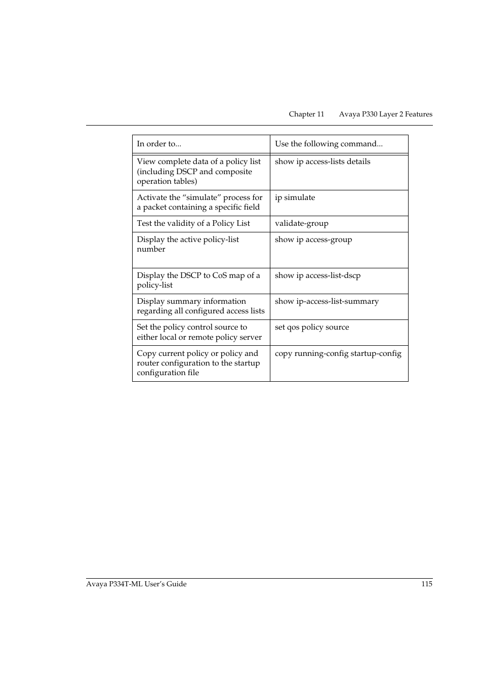 Avaya Stackable Switch P3343T-ML User Manual | Page 131 / 178