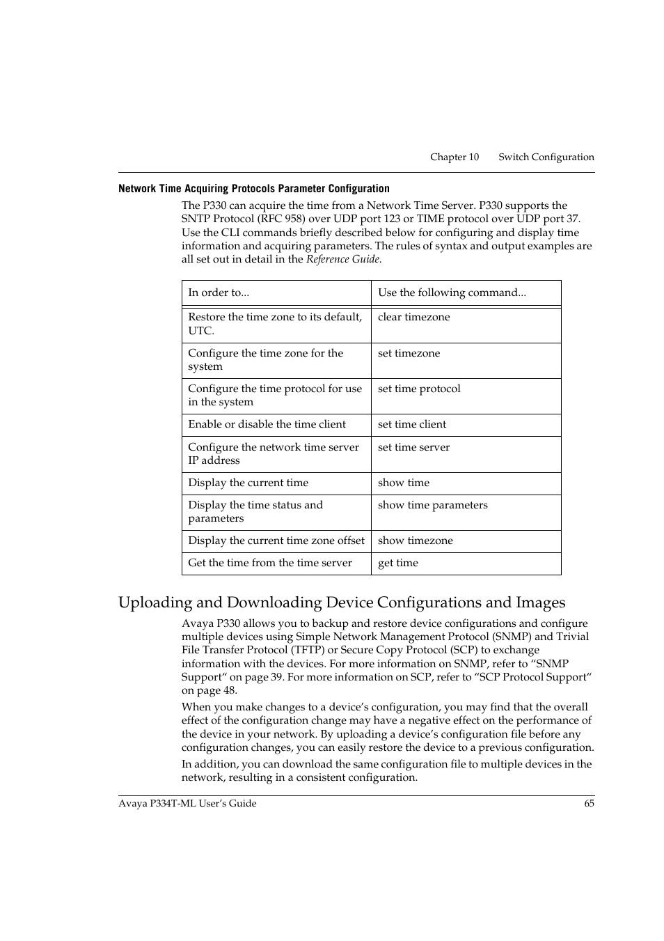 Ge 65 | Avaya Stackable Switch P3343T-ML User Manual | Page 81 / 178