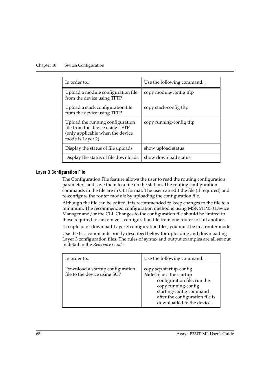 Layer 3 configuration file | Avaya Stackable Switch P3343T-ML User Manual | Page 84 / 178