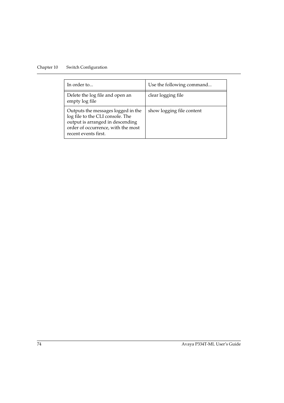 Avaya Stackable Switch P3343T-ML User Manual | Page 90 / 178