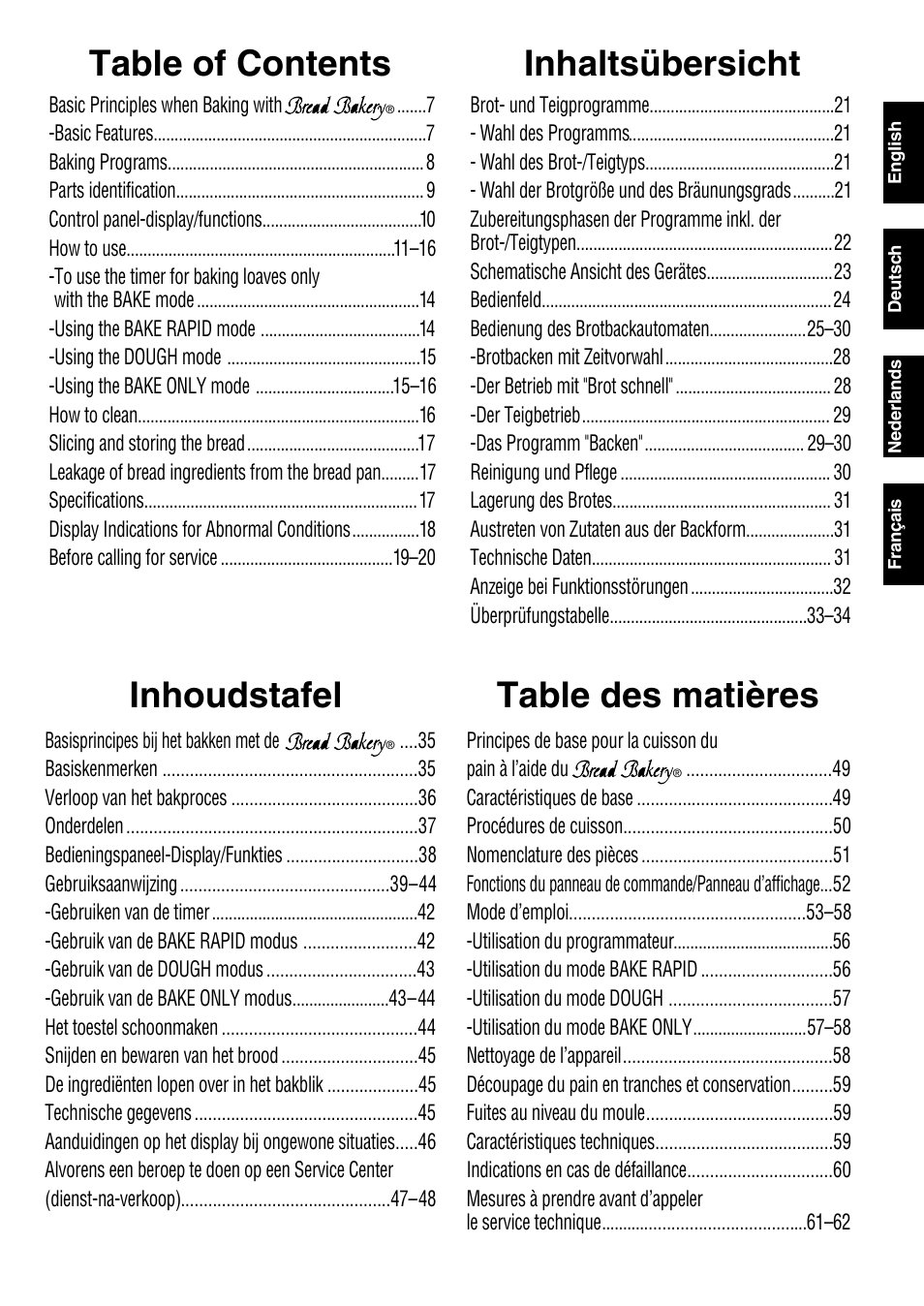 Panasonic SD207 User Manual | Page 7 / 64