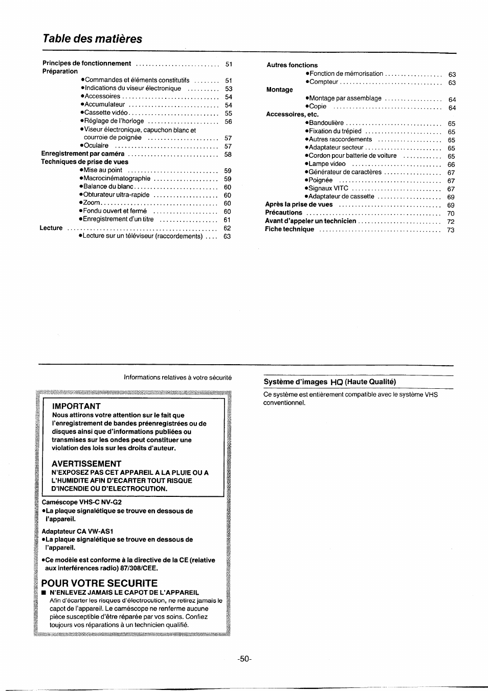 Panasonic NVG2E User Manual | Page 50 / 76