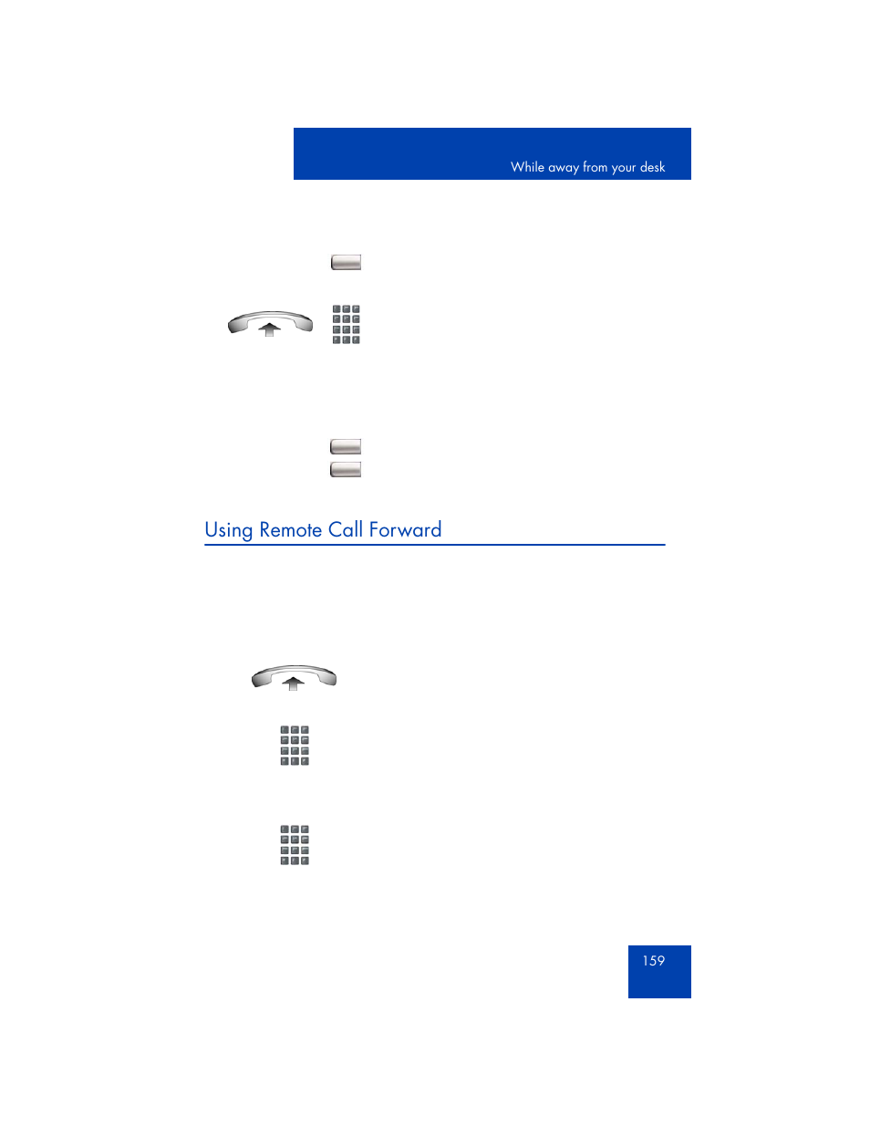 Using remote call forward | Avaya 1165E User Manual | Page 159 / 260