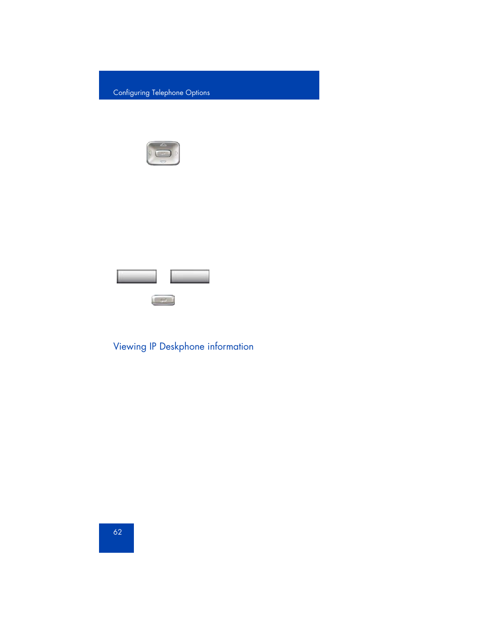 Viewing ip deskphone information | Avaya 1165E User Manual | Page 62 / 260